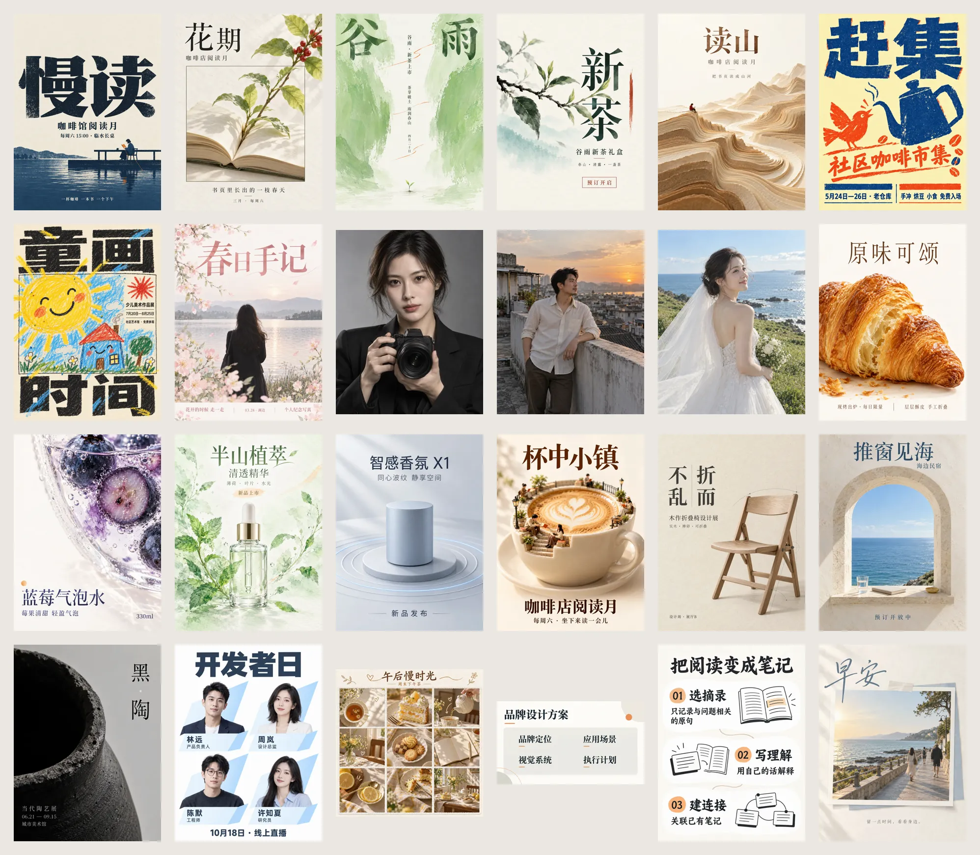 24 个模板类别各一张样例