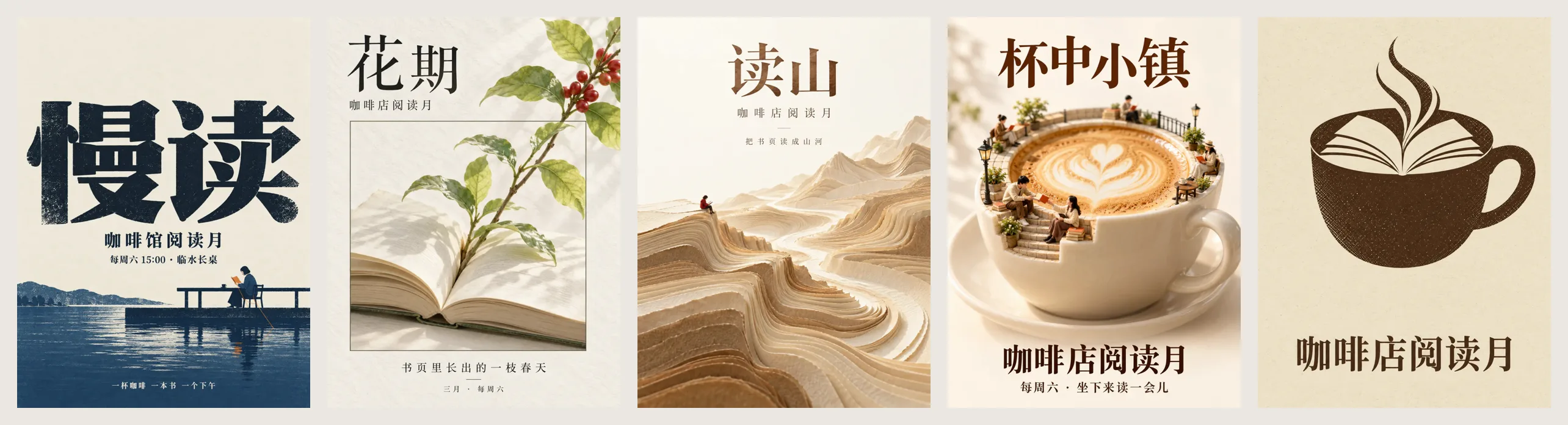 同一主题的五个风格方向