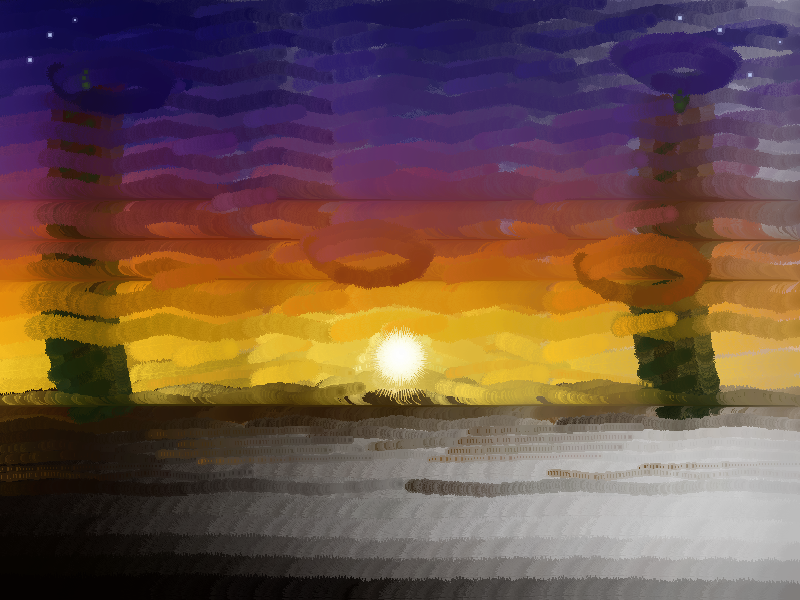 Sunset painting