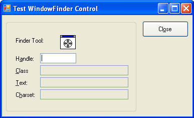 Window Finder Control: Screenshot 1