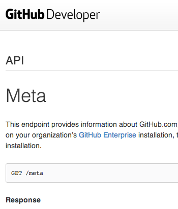 GitHub API docs before