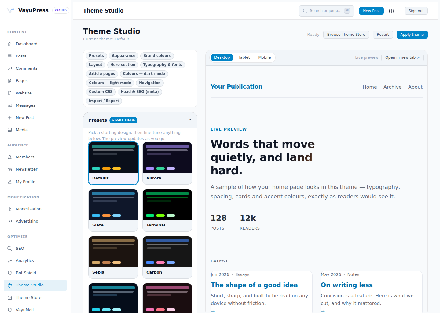 Theme Studio