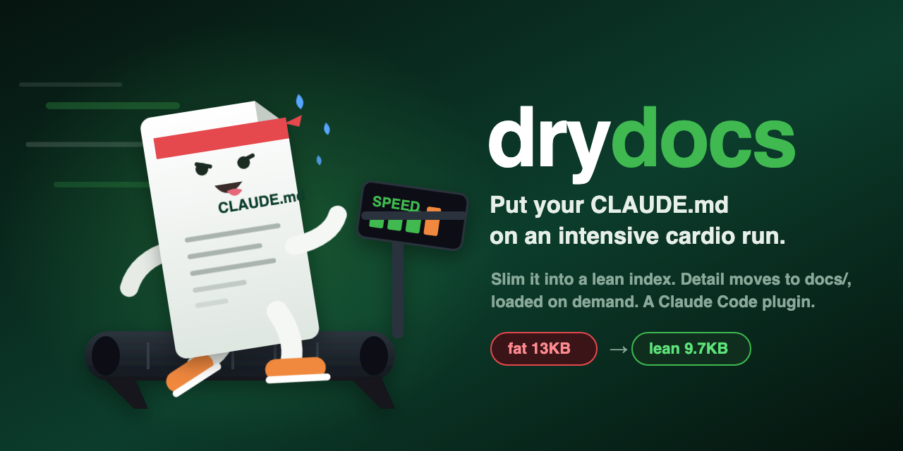 drydocs: put your CLAUDE.md on an intensive cardio run