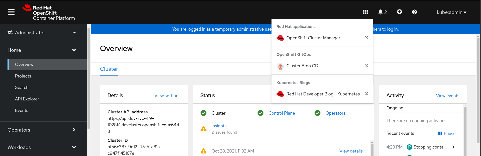 Argo CD - Cluster Config