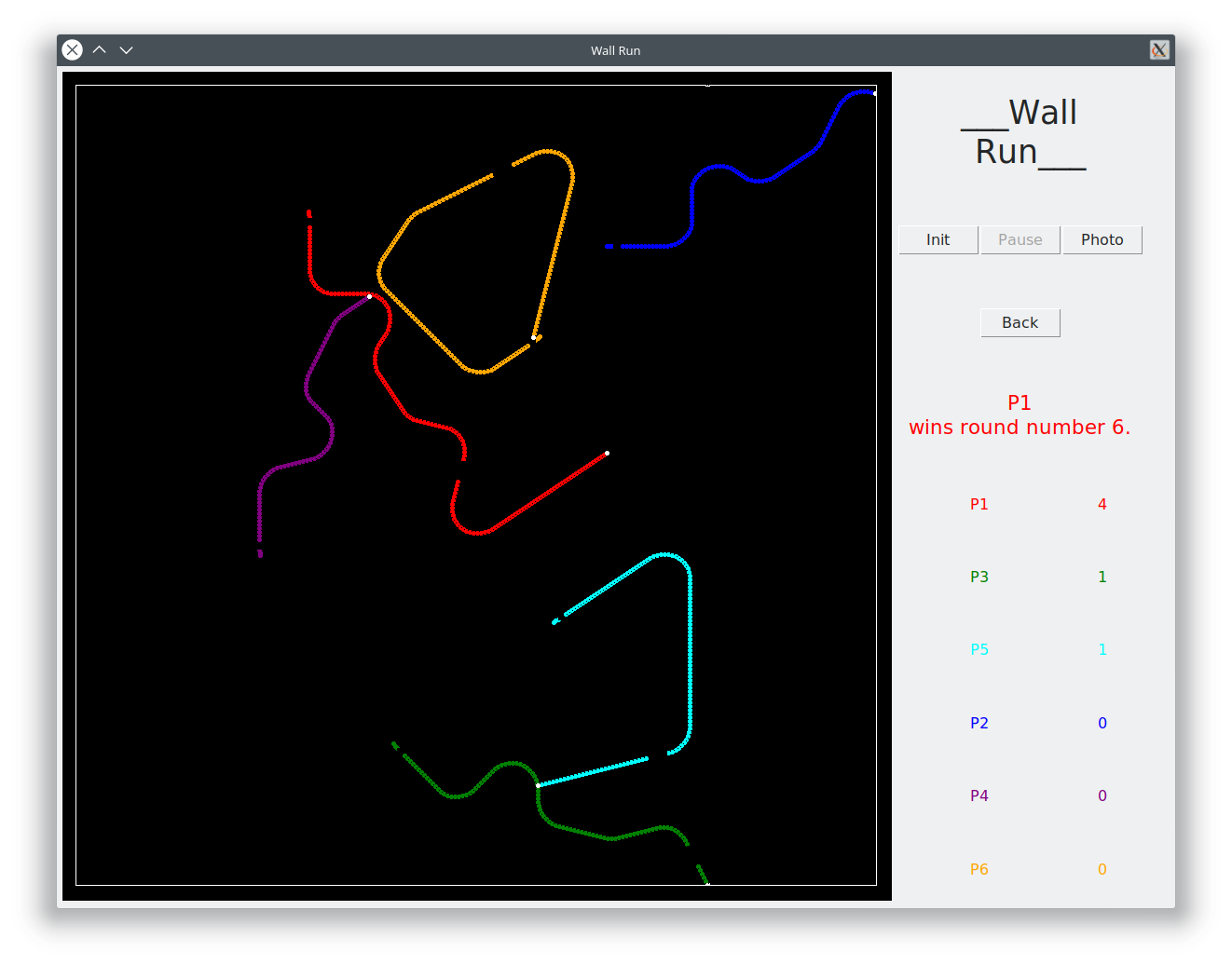 dsiblaying an active wallrun game