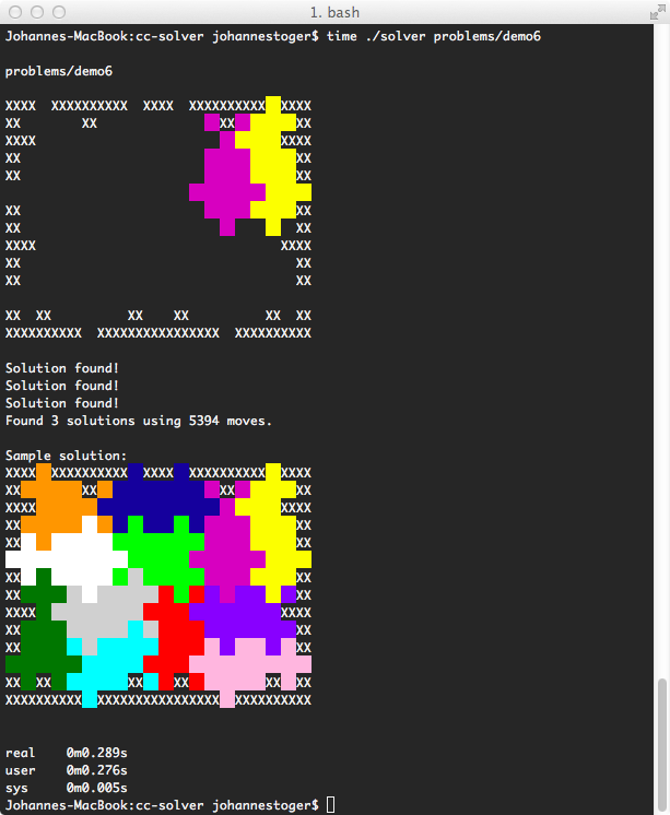 Demo solver in action