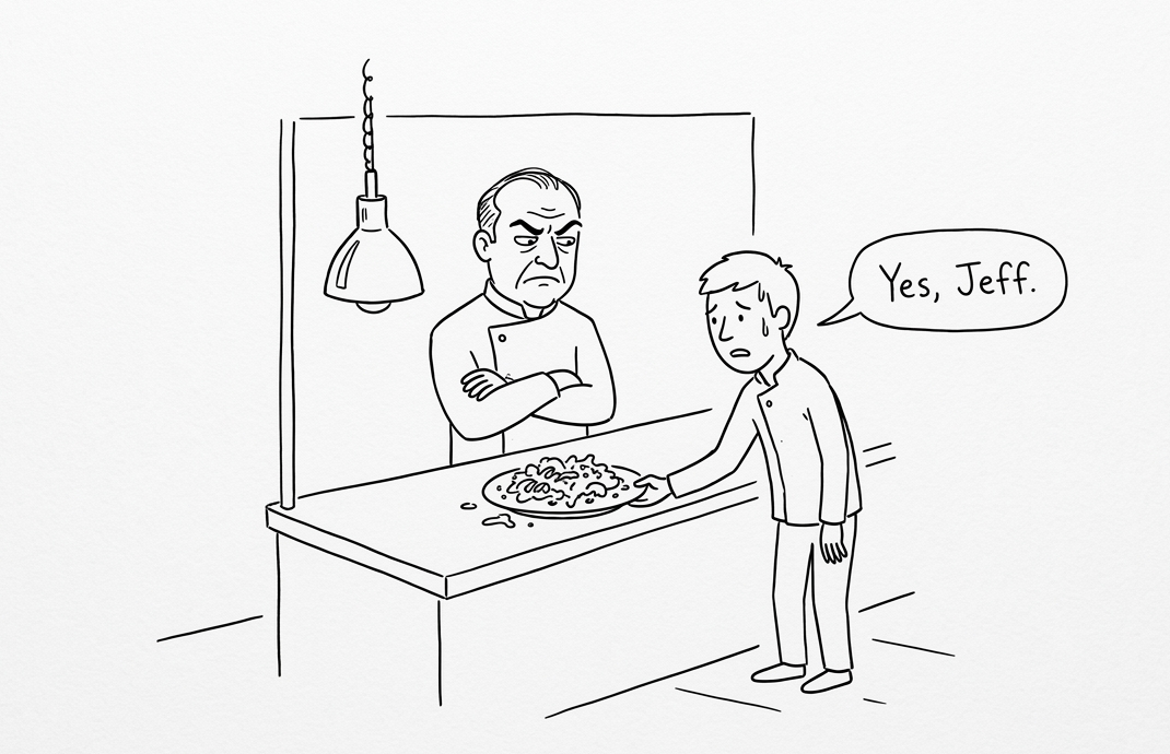 Jeff, the sous chef