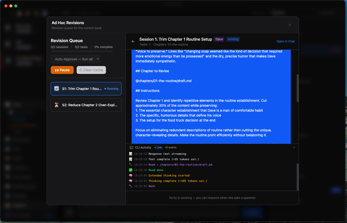 Ad Hoc Revisions running
