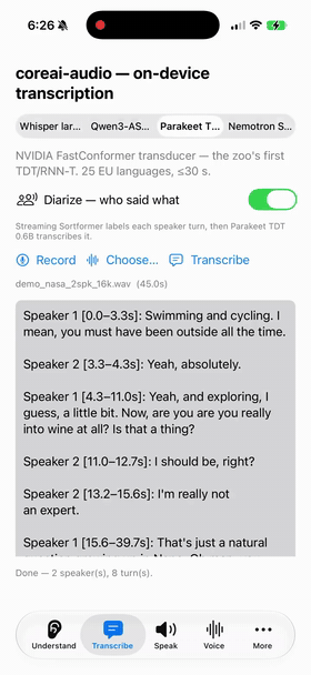Speaker diarization