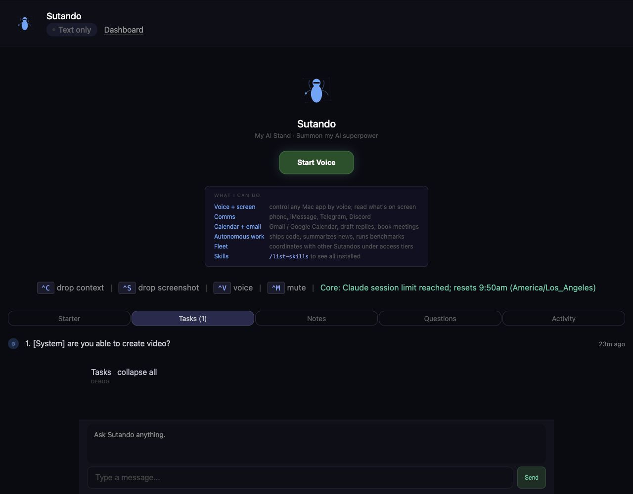 Core session limit surfaced in web UI