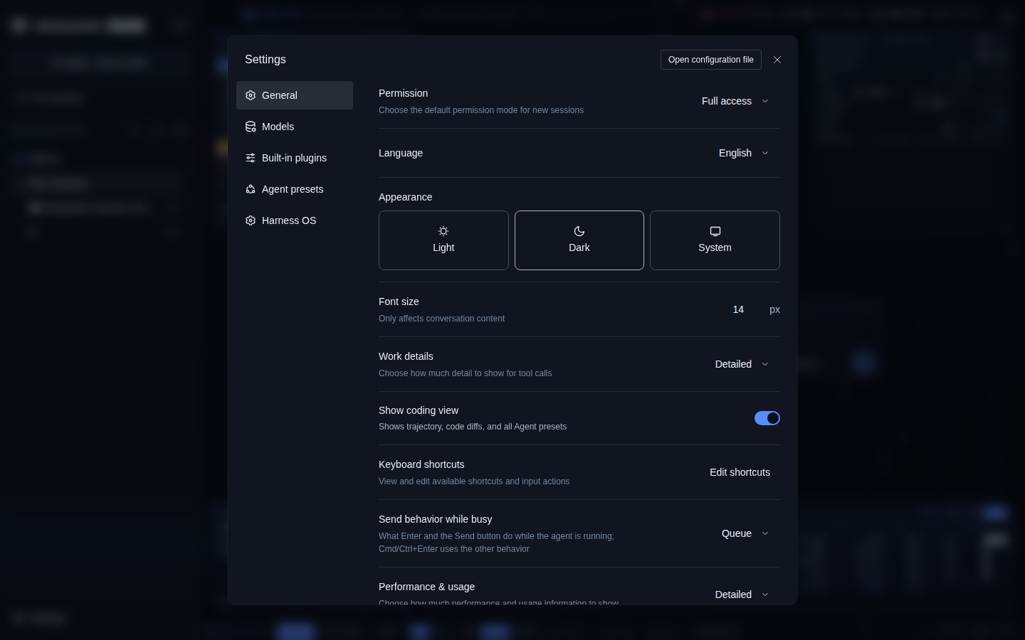 Native Settings Dark