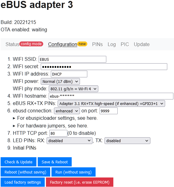 Web Configuration