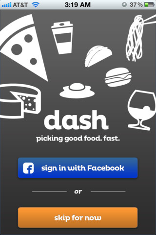 dash splash page