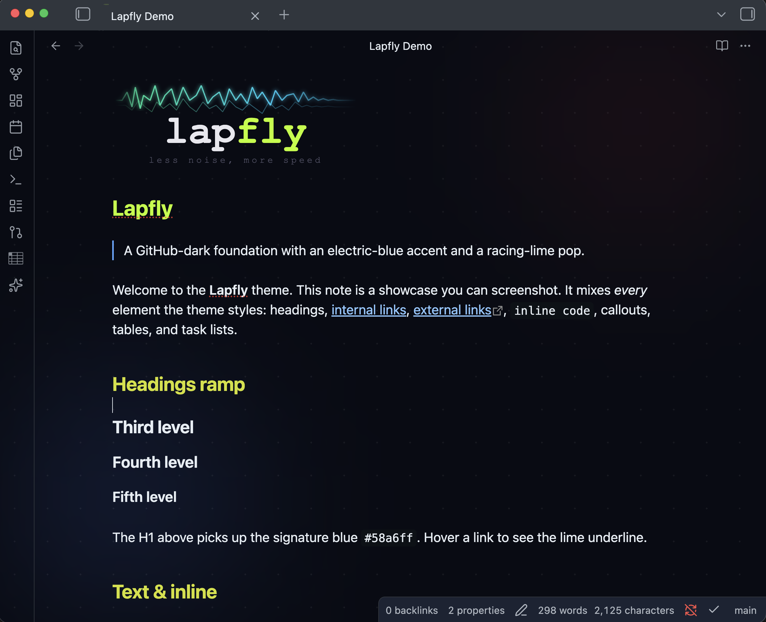 Lapfly theme screenshot
