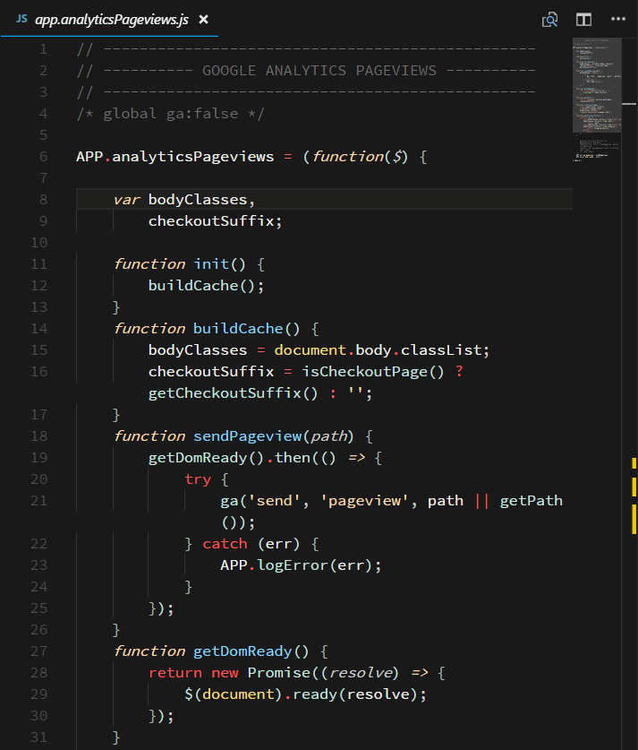Screenshot of JavaScript in Contrast
