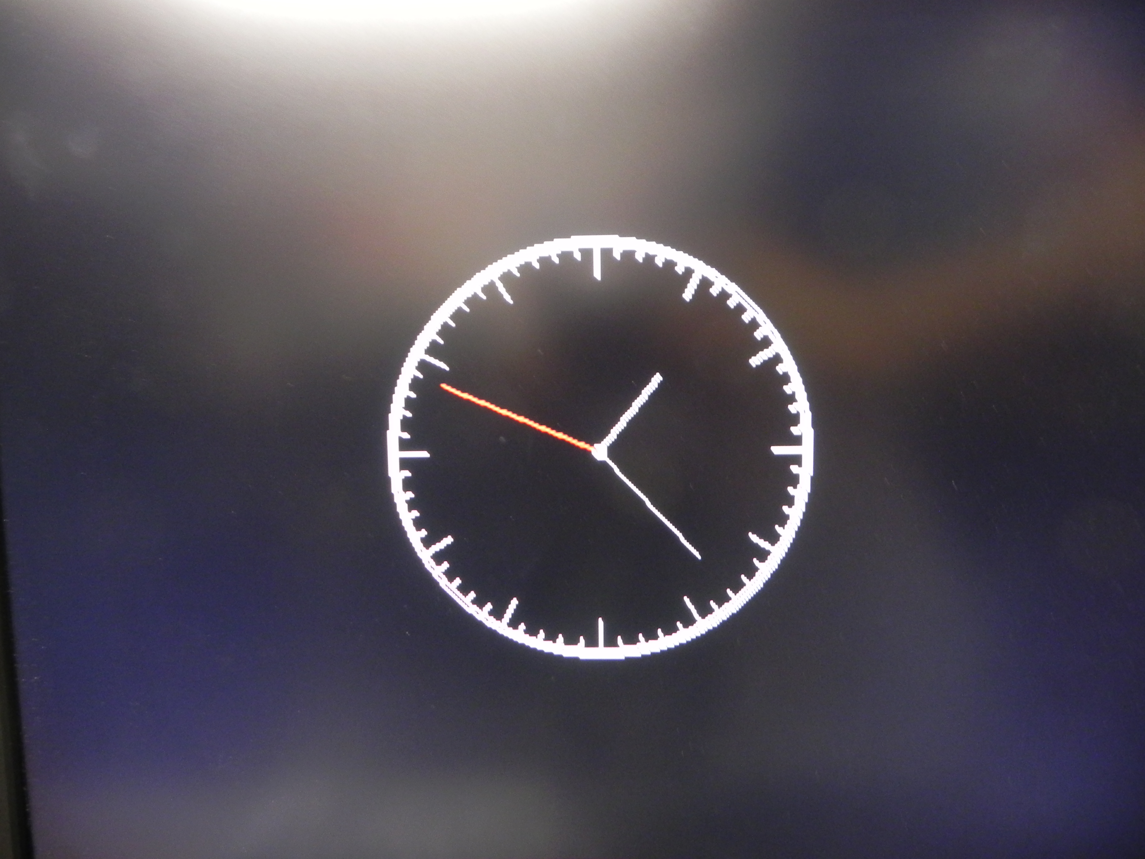 [Picture of the CLOCK DISPLAY]