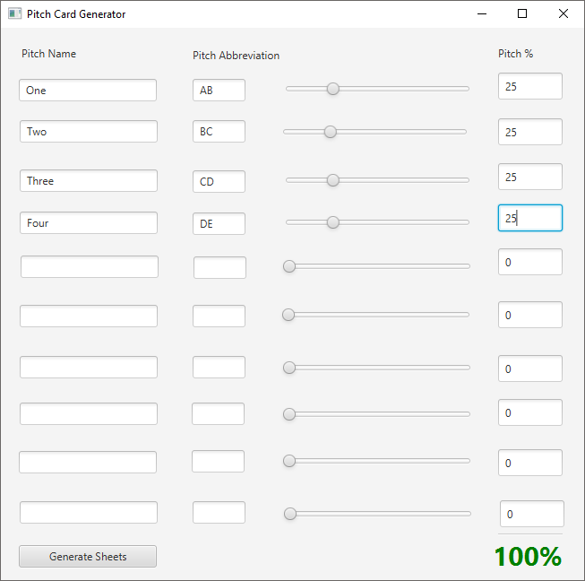 Application window