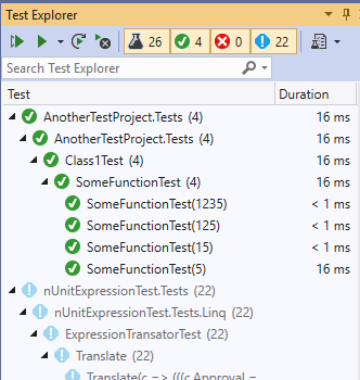 Shows how certain tests can not be run