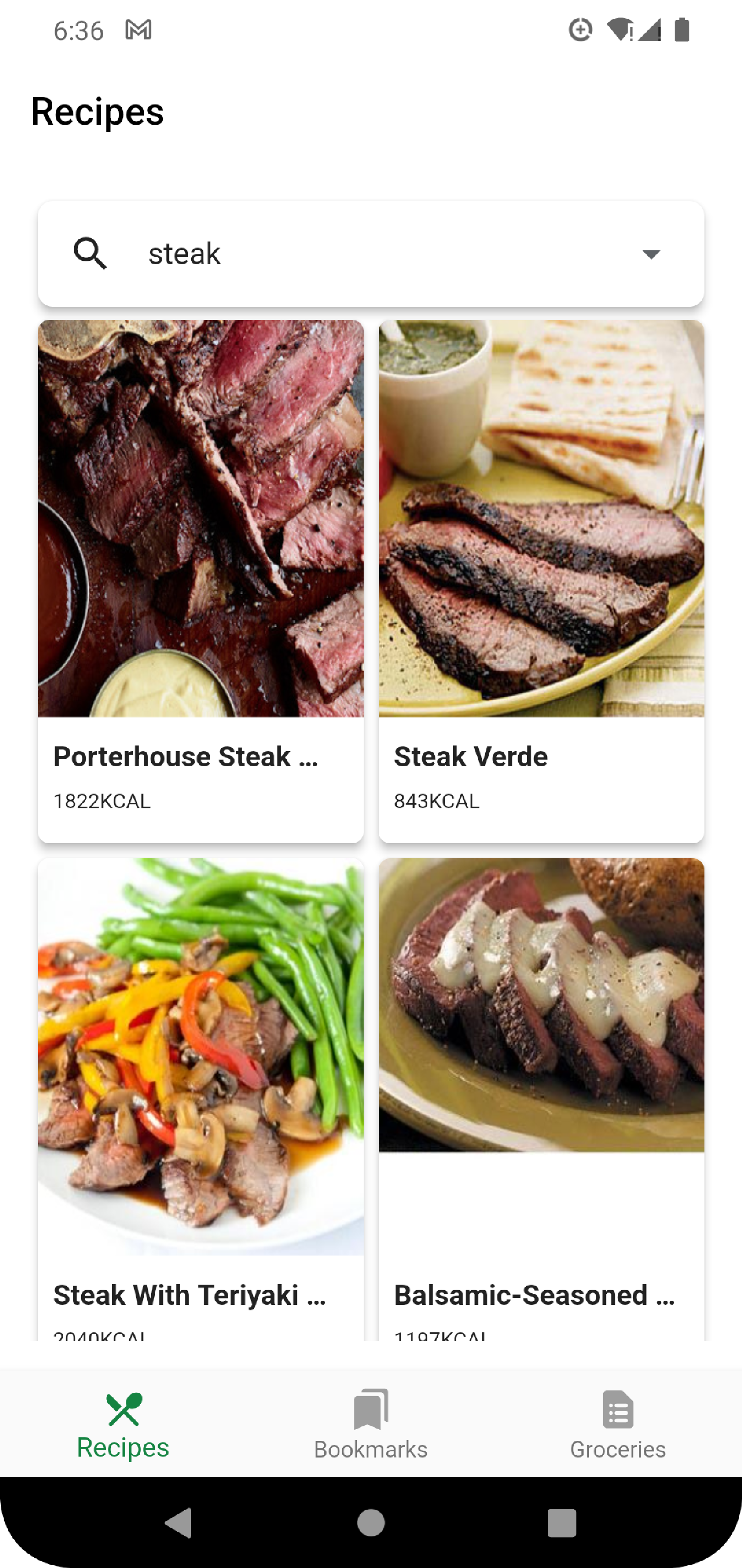 Steak Search Screenshot