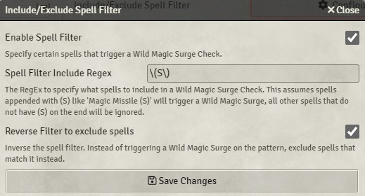 Spell Regex for Multiclass spells