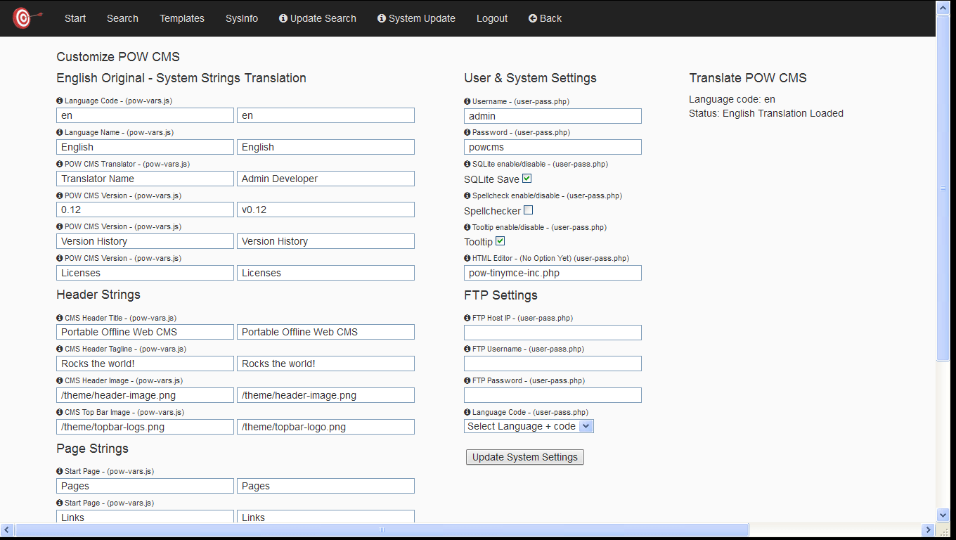 Customize Editor