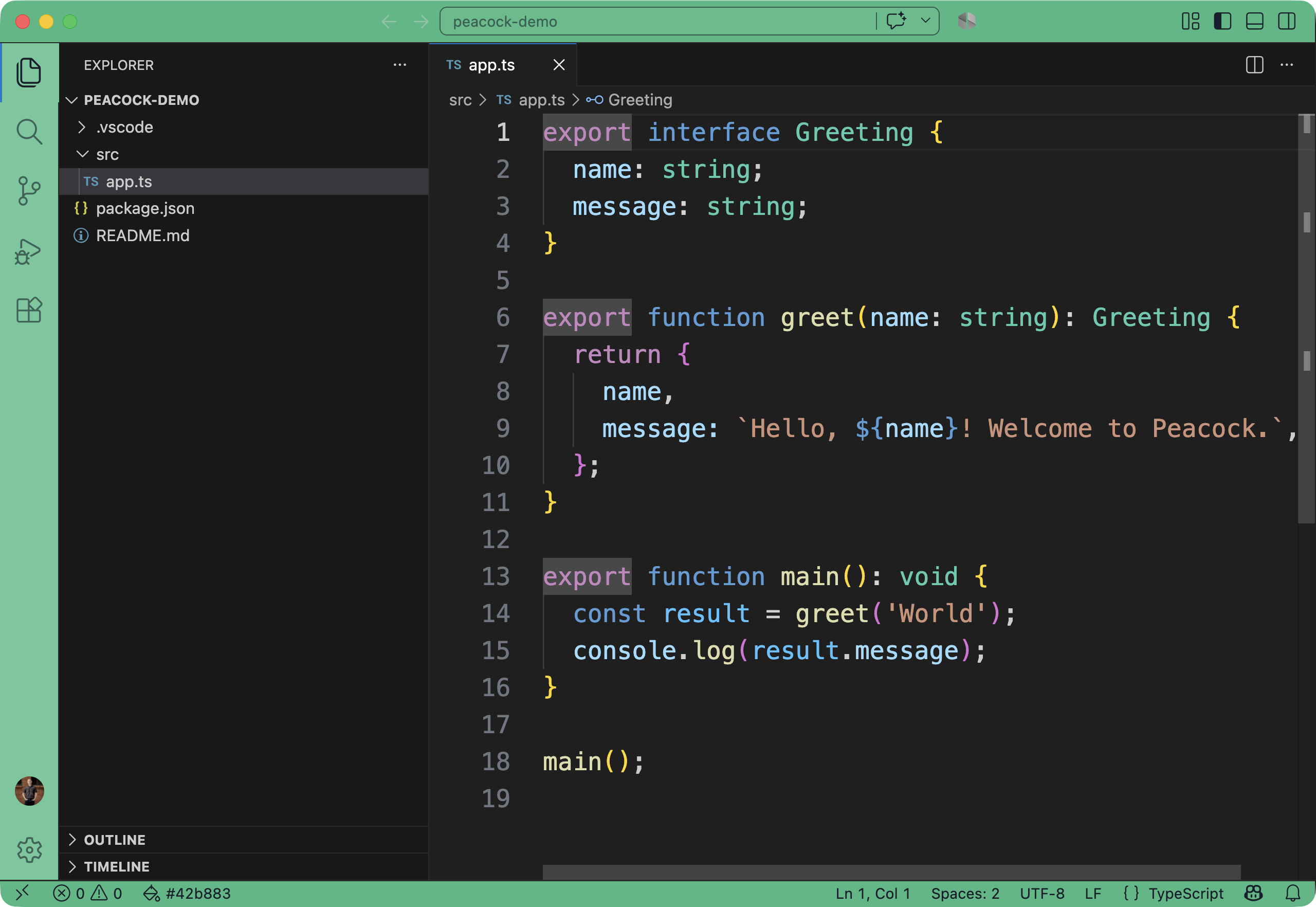 Peacock in classic UI