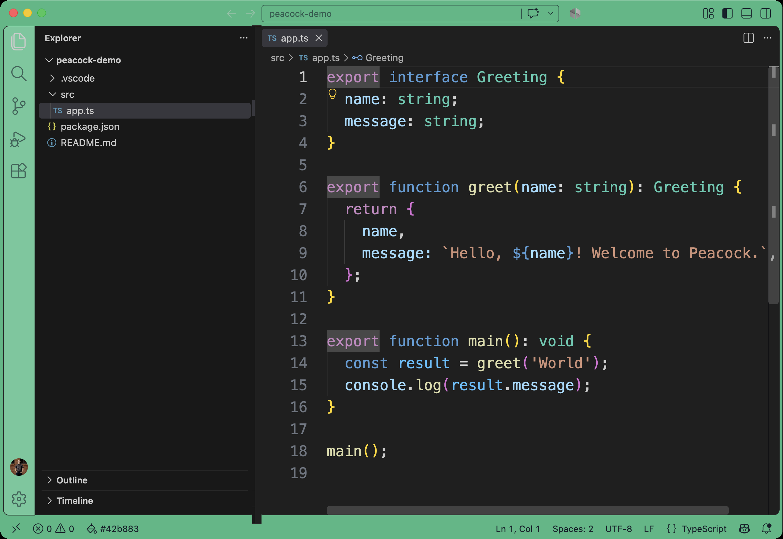 Peacock in modern UI