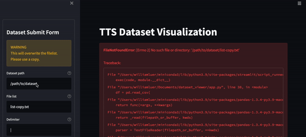 TTS Dataset Demo