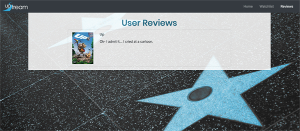 reviews page