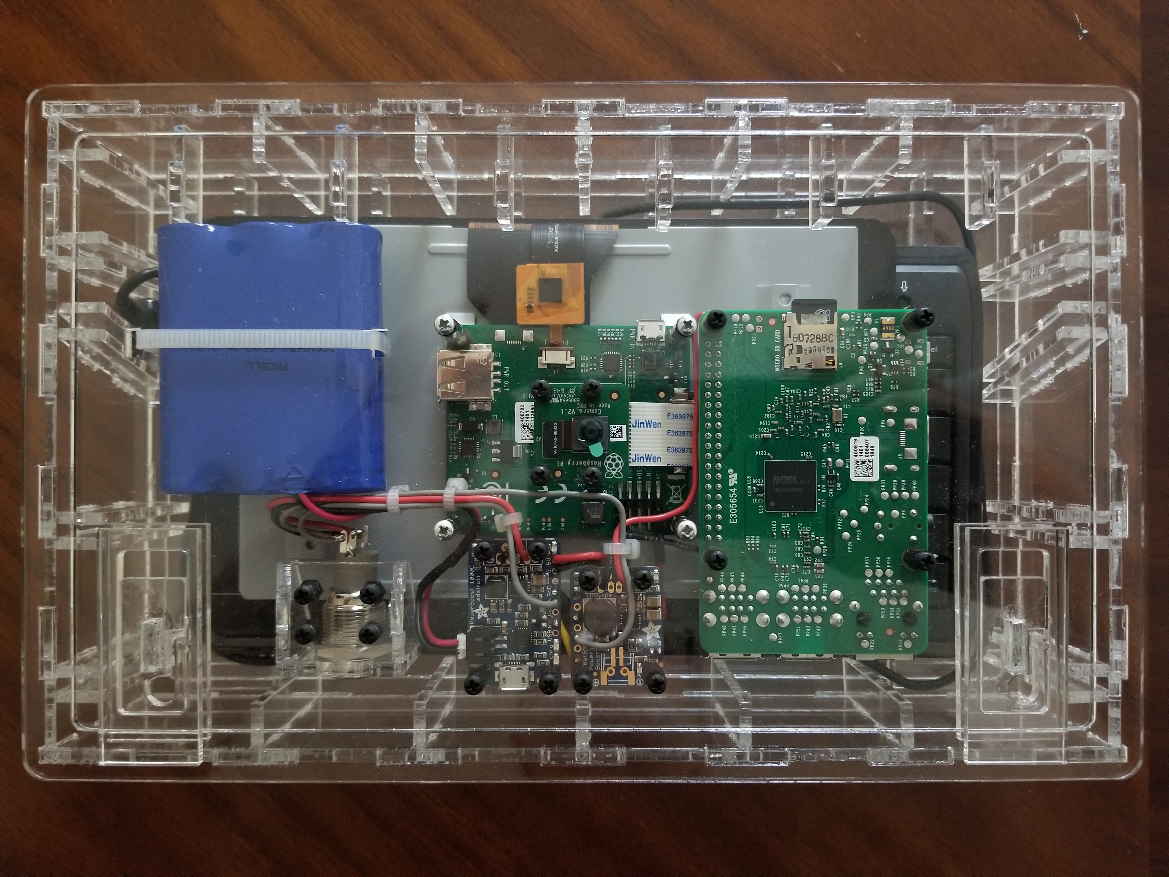 Image of Vault closed showing all components and wiring