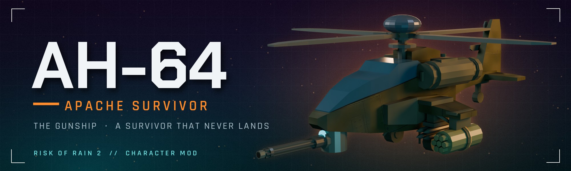AH-64 — Apache survivor for Risk of Rain 2