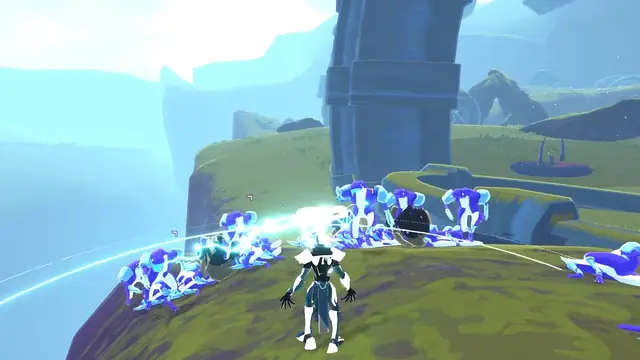 Open Circuit striking a pack, then a crown spear