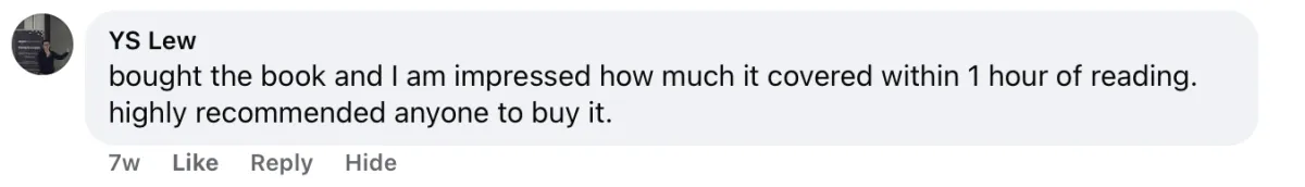 Testimonial screenshot
