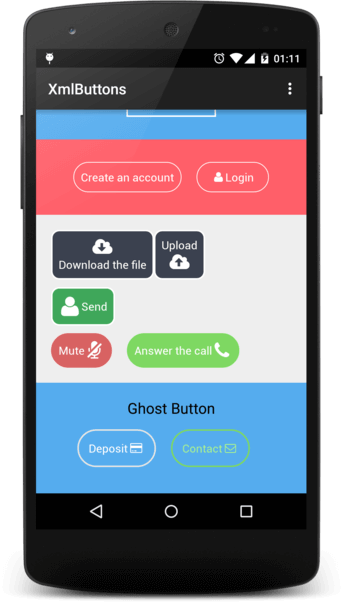 MaterialFancyButtons Android