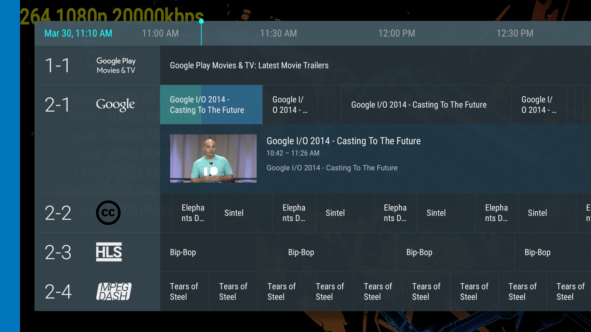 TV program guide