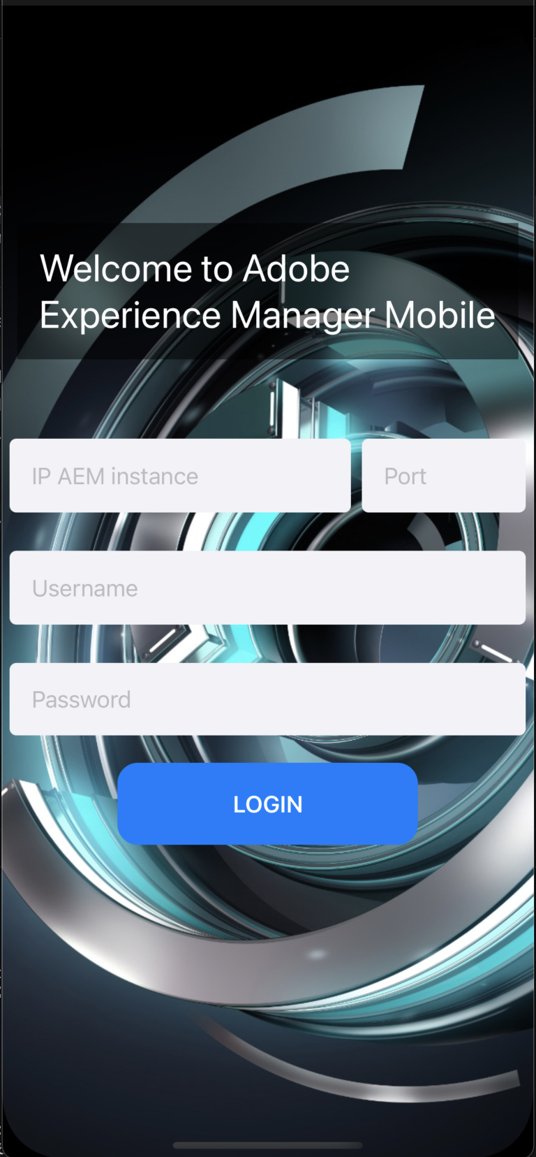 iOS app login