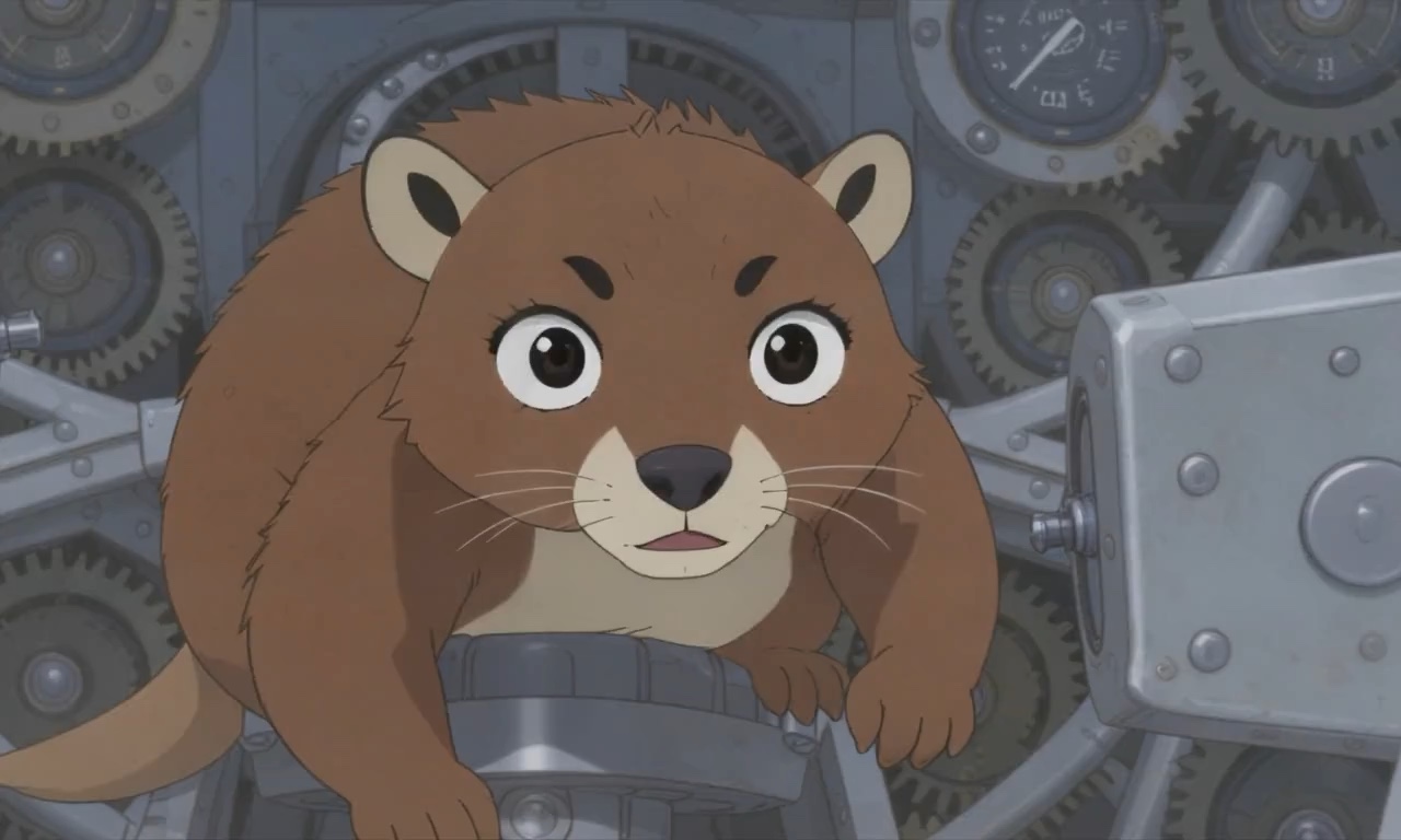 Mechanical otter animation short first frame