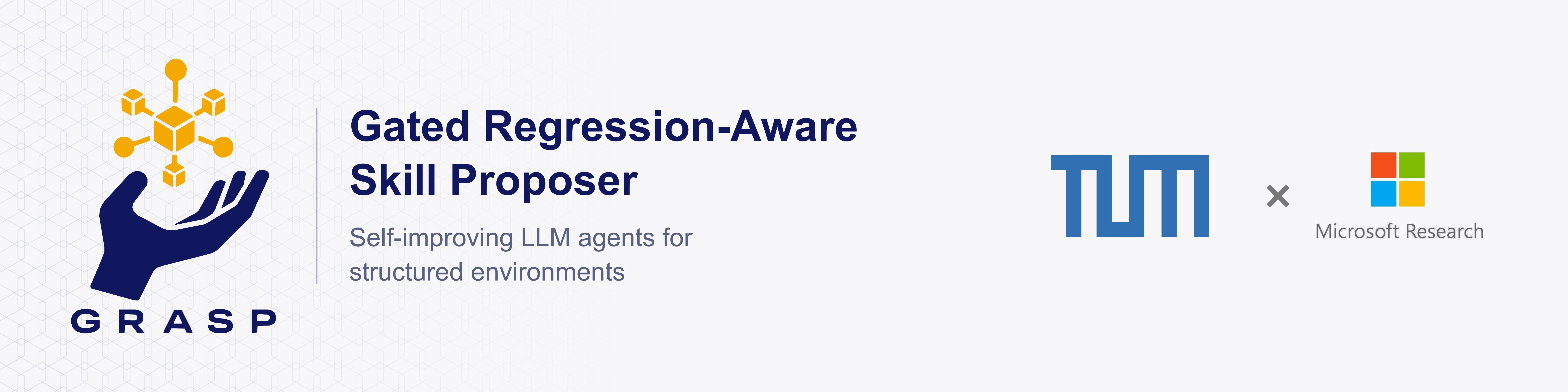GRASP — Gated Regression-Aware Skill Proposer