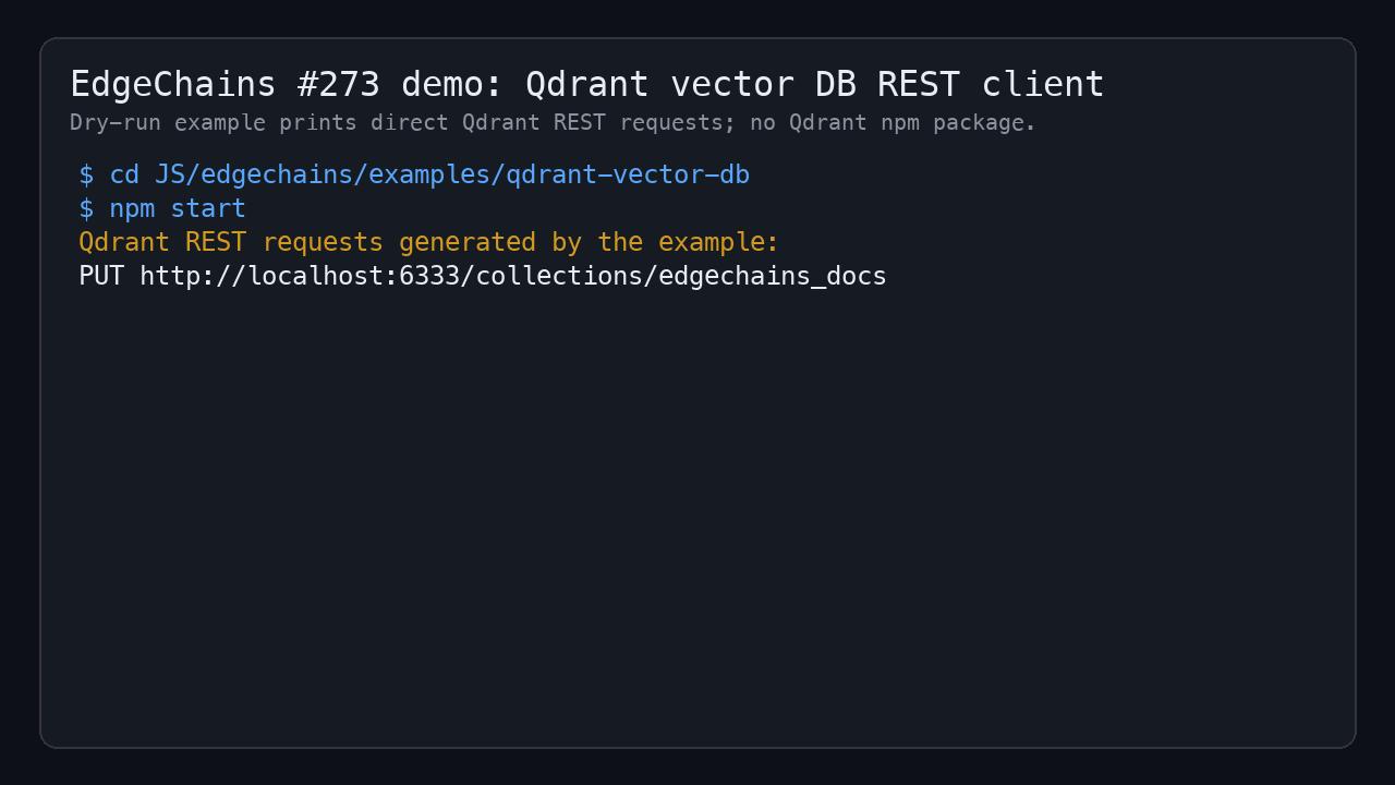 Qdrant vector DB demo