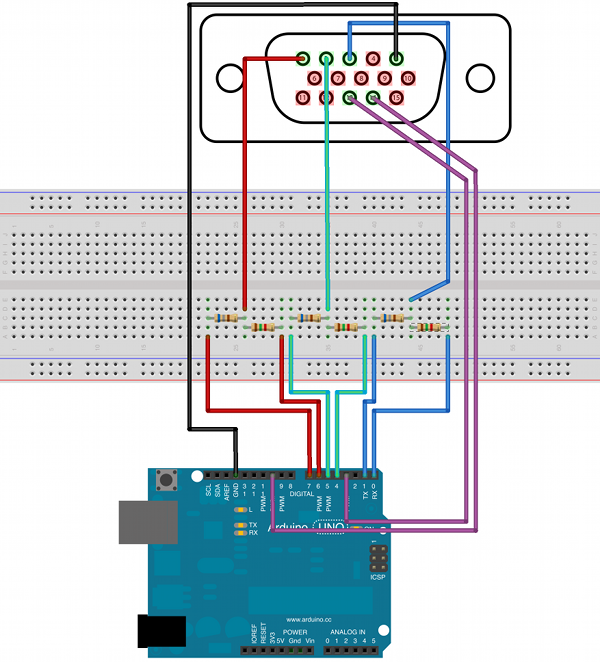 Breadboard schematic