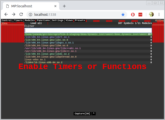 Modules screenshot Modules screenshot