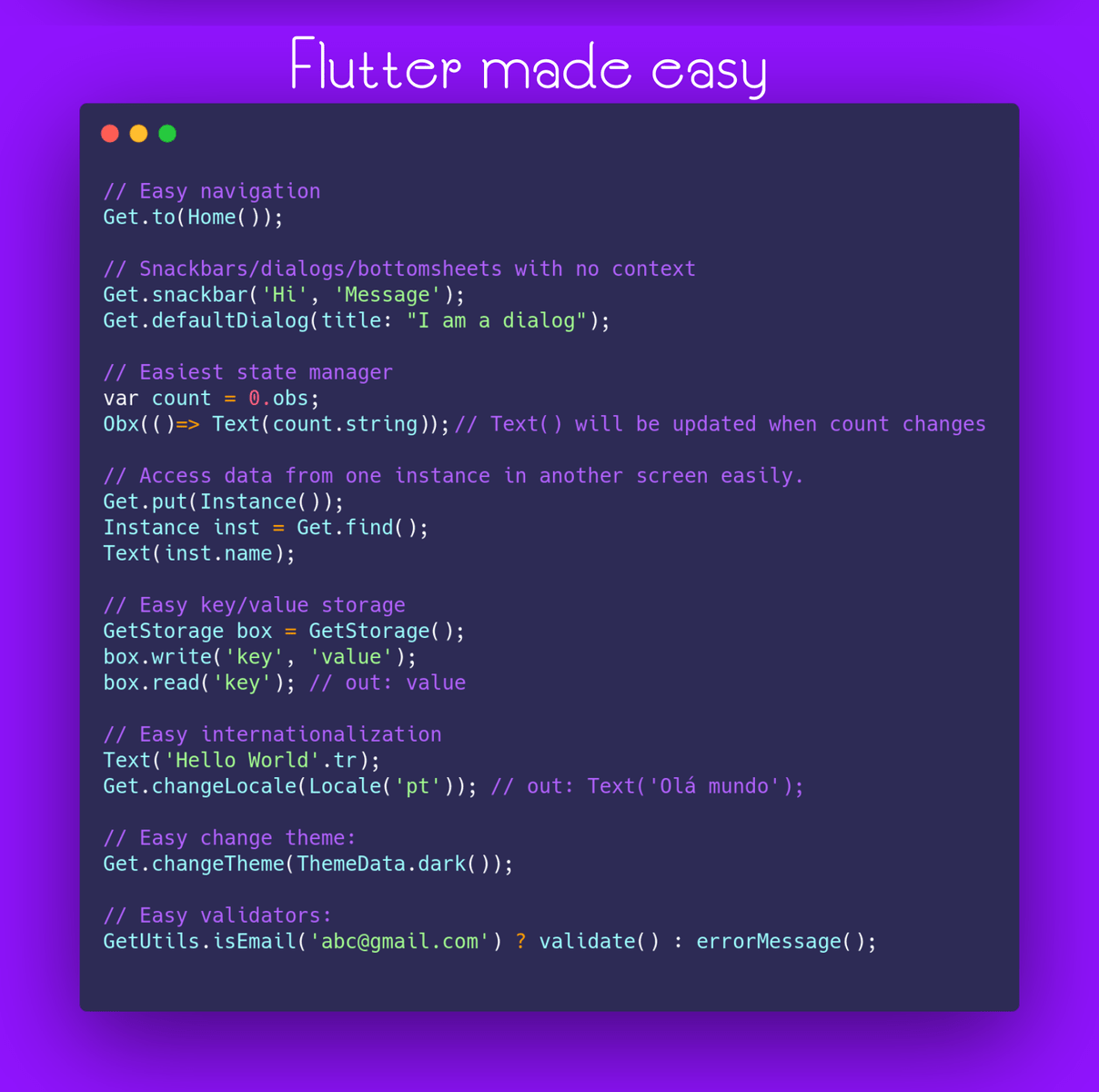 Get Flutter Package