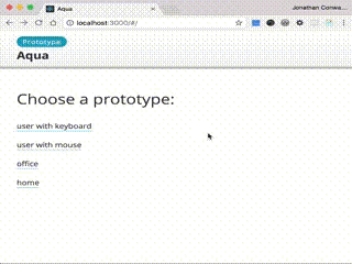 Screencast of prototype controls in action