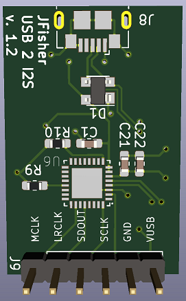 USB2I2S PCB Preview