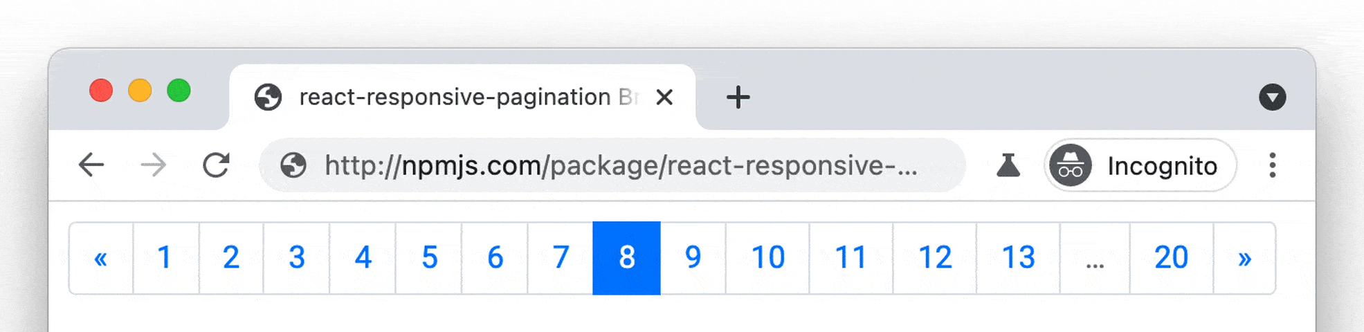 react-responsive-pagination example
