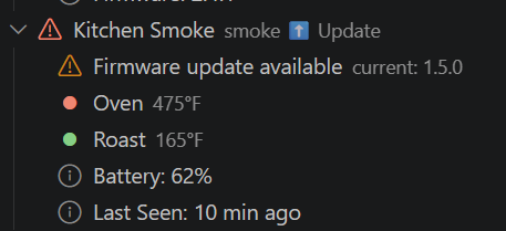 Firmware update alert