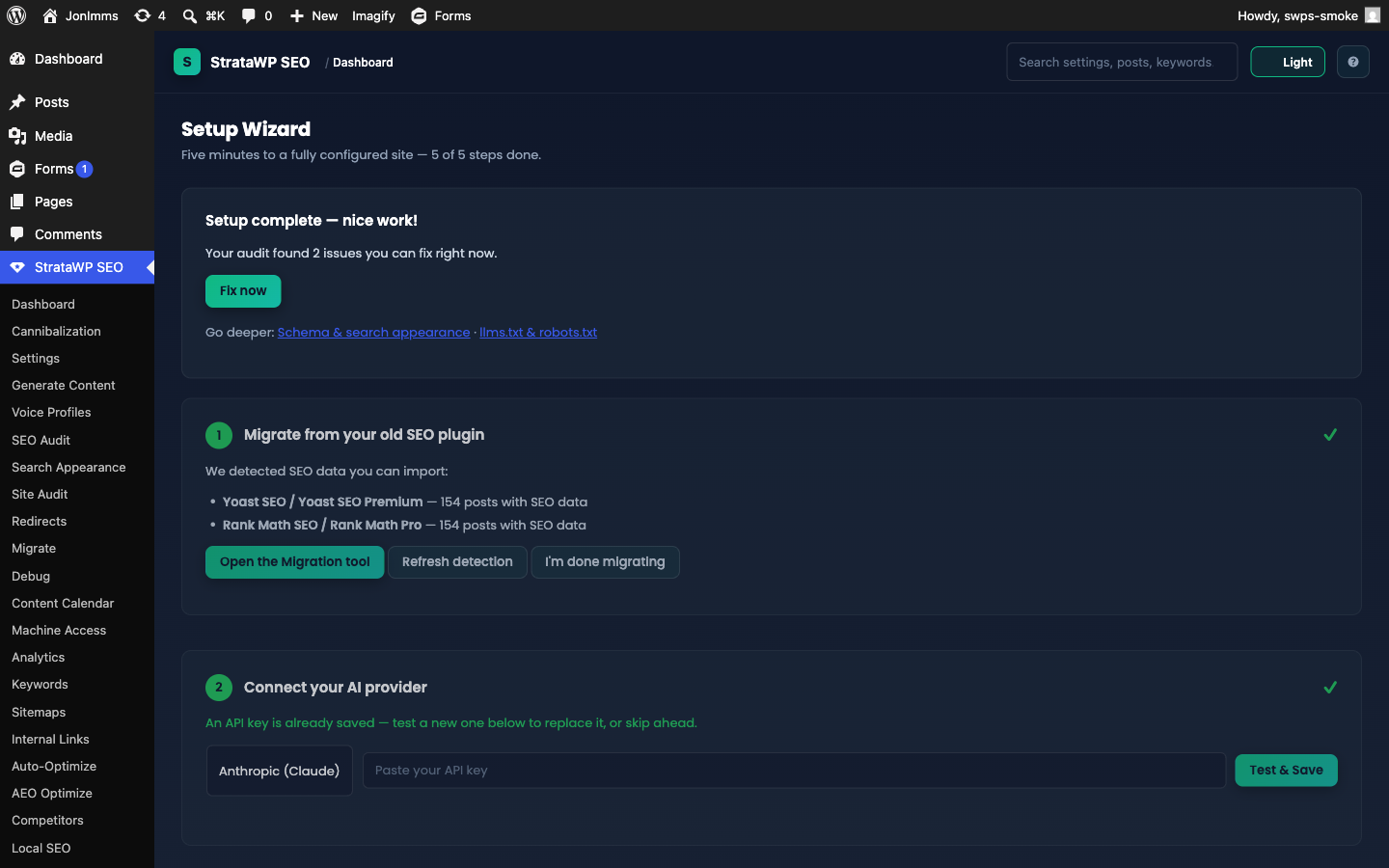Setup Wizard