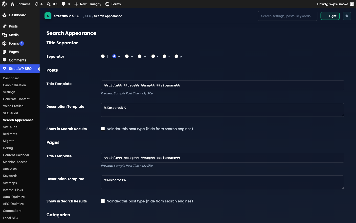 Search Appearance