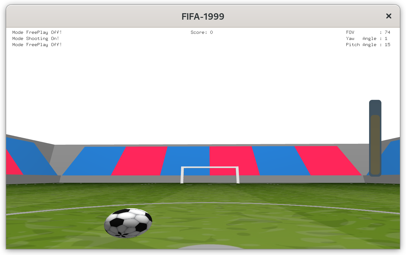 First Eye View in FIFA 1999