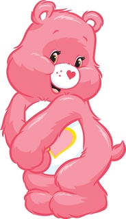 Picture of pink fluffly carebear